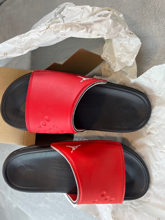 Jordan Jumpman Play Slide University Red/Black-White sz 13 NIB Flip Flops Sandal main image 9